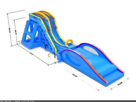 Drop Kick Water Slide Rental